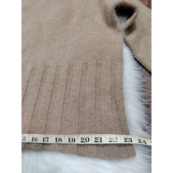 Clouds Cashmere Dolman Sleeve Knit Pullover Sweater Beige Women's Size Large - Picture 8 of 14